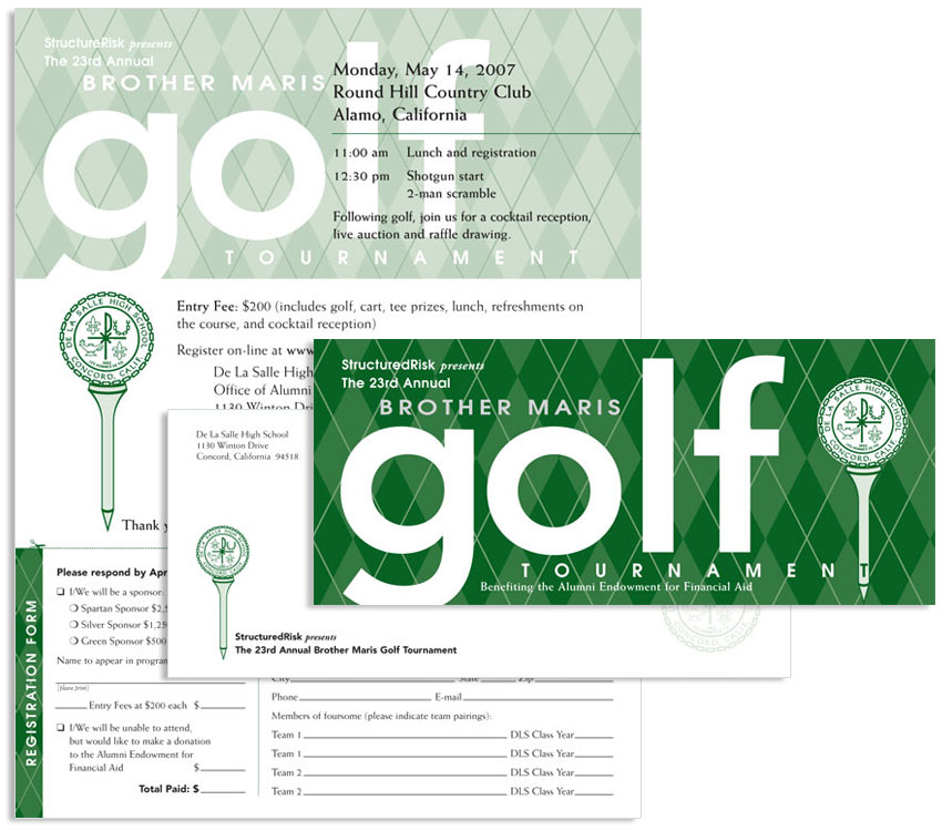 Golf invitation stationary