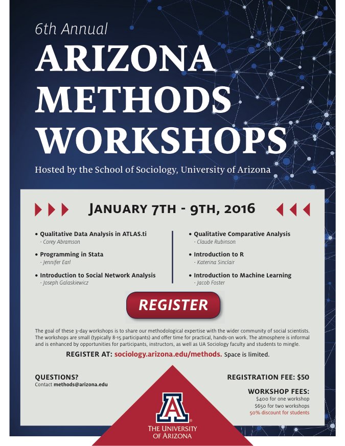 Arizona Methods Workshop flyer