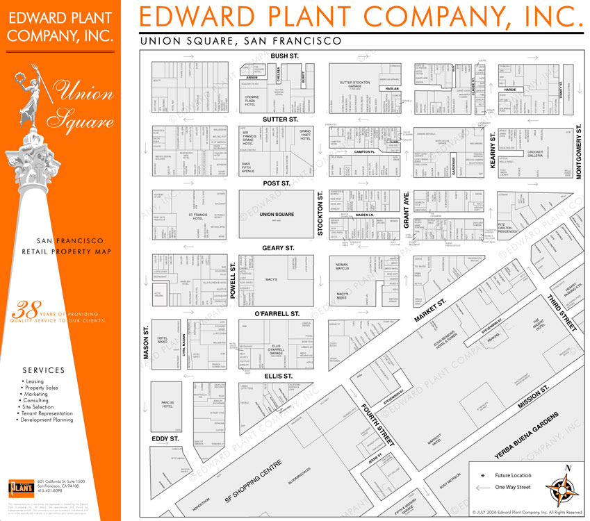 San Francisco Union Square real estate map