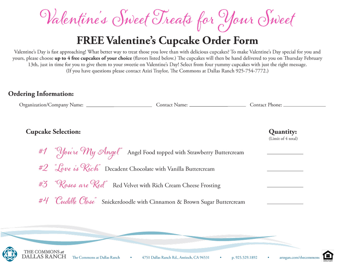 Cupcake Order Form p2 Amy Lehrman Design