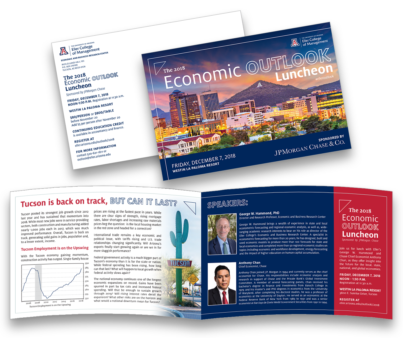 UA Eller College of Management Economic Luncheon invitation design