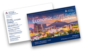 UA Eller College of Management Economic Luncheon invitation